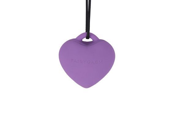 Мінівібратор &laquo;Сердечко&raquo; FairyGasm PleasureStone violet, 9 режимів, на шнурку SX0646 фото