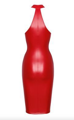 Сукня Noir Handmade F354 Red powerwetlook dress - L SX2104 фото