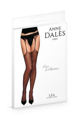 Панчохи з поясом Anne De Ales LEA T3 Black, відмінно для pinup стилю SO1911 фото