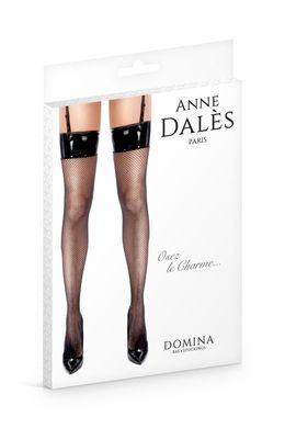 Панчохи сітка з вініловим верхом Anne De Ales Domina T4 SO4058 фото