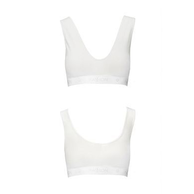 Спортивний топ з еластичної бавовни Passion PS005 TOP XL, white SO4230 фото