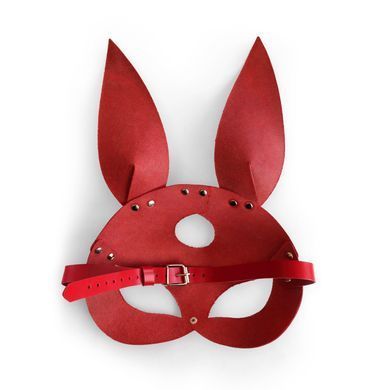 Шкіряна маска Зайчика Art of Sex - Bunny mask, колір Червоний SO9645 фото