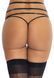 Пояс для панчіх зі стреп Leg Avenue Strappy Rhinestone Garterbelt Black One Size, стрази SO9145 фото 2