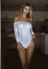 Еротичне боді-бодістокінг Leg Avenue Snap crotch thong back teddy White S/M SO9133 фото 4