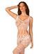Сітчастий бодістокінг з імітацією топа та шортів Obsessive Bodystocking G330 XL/XXL, white, з доступом SO7696 фото 1