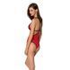 Напівпрозоре боді з мереживом Passion PEONIA BODY S/M red SO8461 фото 2