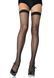 Панчохи-сітка Leg Avenue Nylon Fishnet Thigh Highs One size, Black, дрібна сітка SO7904 фото 1