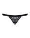 Мереживні танги з доступом Obsessive 828-THC-1 crotchless thong L/XL, чорні SO7174 фото 5