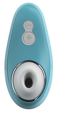Вакуумний кліторальний стимулятор Womanizer Liberty Blue, магнітна кришка, 2 насадки SO2829 фото