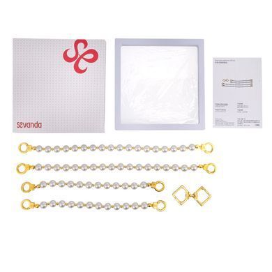 Перлинні наручники та поножі LOCKINK Pearl Bondage & Restraint Set SX0909 фото