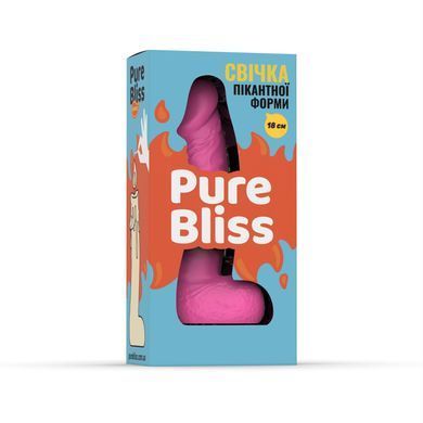 Свічка у вигляді члена Pure Bliss BIG Pink 18 см SX2295 фото