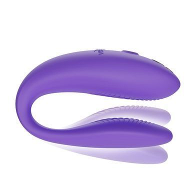 Смарт-вібратор для пар We-Vibe Sync GO Light Purple, тревел-кейс, пульт ДК SX0527 фото