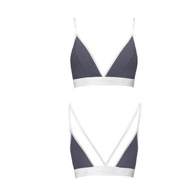 Спортивний топ з подвійними бретелями Passion PS007 TOP S, dark grey SO4265 фото