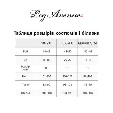 Панчохи Leg Avenue Wild rose net thigh highs, 1X/2X, чорні, широка резинка, малюнок-троянди SX1043 фото