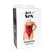 Сексуальне лаковане боді Art of Sex - Josephine чорне L SX2376 фото 3