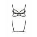 Бюстгальтер-стрепи з мереживом Passion Exclusive SOLON BRA S/M, black PS28002 фото 5