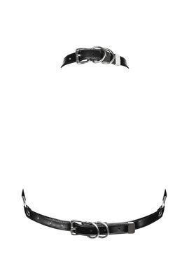 Портупея на груди Obsessive A740 harness black O/S, штучна шкіра SO7853 фото