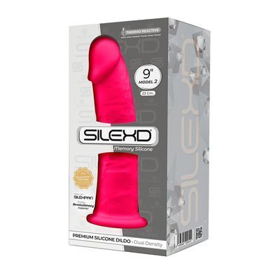 Фалоімітатор SilexD Oscar Pink (MODEL 2 size 9in), двошаровий, силікон + Silexpan, діаметр 5,4см SO9926 фото