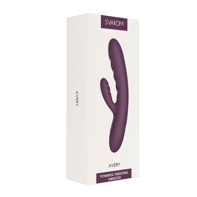 Вібратор-кролик Svakom Avery Lilac зі стовбуром, що рухається, рух вперед-назад SO6996 фото