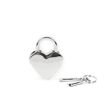 Замочок Liebe Seele Heart Shape Padlock Silver (2 шт) SX1679 фото
