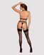 Портупея на груди Obsessive A740 harness black O/S, штучна шкіра SO7853 фото 4