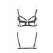 Бюстгальтер-стрепи з мереживом Passion Exclusive SOLON BRA XXL/XXXL, black, трусики в комплекті SO6412 фото 5