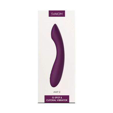 Вібратор для точки G з інтелектуальним режимом Svakom Amy 2 Violet SO6997 фото