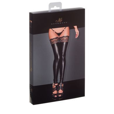Панчохи з мокрим ефектом Noir Handmade F135 Powerwetlook stockings, XL, без мисків SX0020 фото