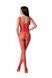 Бодістокінг з крилами Passion BS098 One Size, red, середня сітка, відкритий доступ SO8936 фото 2