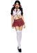 (SALE) Костюм школярки Leg Avenue Miss Prep School XS, топ, спідниця, краватка, бантики SO8548 фото 2