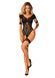 (SALE) Нейлоновий бодістокінг з імітацією гартер Obsessive Bodystocking G334 S/M/L, black, з доступом SO7700 фото 3