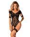 (SALE) Нейлоновий бодістокінг з імітацією гартер Obsessive Bodystocking G334 S/M/L, black, з доступом SO7700 фото 1