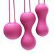 Набір вагінальних кульок Je Joue - Ami Fuchsia, діаметр 3,8-3,3-2,7см, вага 54-71-100гр + подарунок косметичка SO3044 фото 4