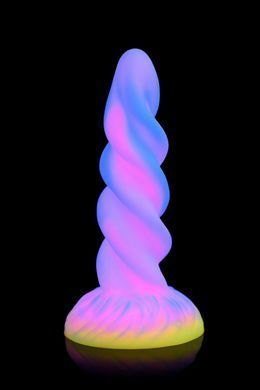 Фентезійний фалоімітатор Creature Cocks Glow-in-the-Dark Unicorn Dildo, світиться в темряві, 20,6 см SX2205 фото