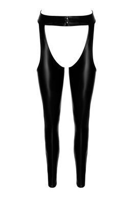 Легінси Noir Handmade F323 Rebel, S, black, під латекс, з відкритими стегнами та сідницями SX0369 фото