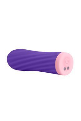 Віброкуля S Pleasures Bullets Twist & Shout Purple, фіолетова, ребриста поверхня, 10 режимів SX1606 фото