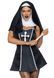 (SALE) Костюм черниці Leg Avenue Naughty Nun XS, сукня, головний убір SO8549 фото 1