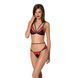 Комплект білизни Passion PEONIA SET L/XL red, бра, трусики SO8466 фото 1
