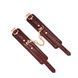 Шкіряні наручники Liebe Seele Wine Red Wrist Cuffs, знімний ланцюжок-кріплення SO9452 фото 3