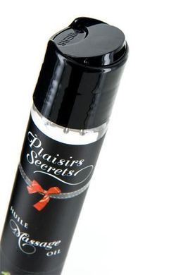 Масажна олія Plaisirs Secrets Strawberry (59 мл) з афродизіаками, їстівна, подарункове паковання SO1842 фото