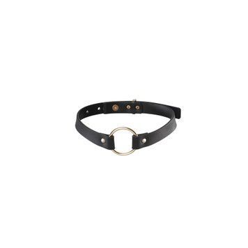 Чокер з екошкіри Bijoux Indiscrets Maze &ndash; Single Choker Black SO5913 фото