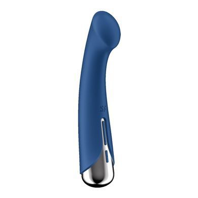 Вібратор з ротацією Satisfyer Spinning G-Spot 1 Blue, плоский майданчик для стимуляції точки G SX0556 фото