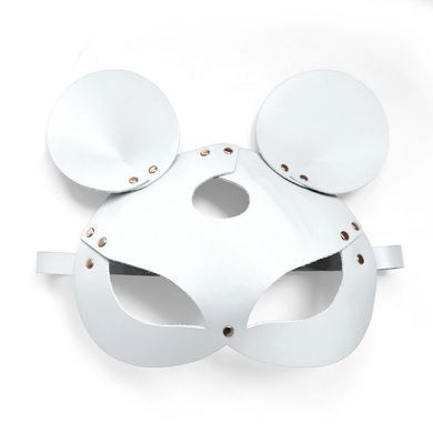 Шкіряна маска мишки Art of Sex - Mouse Mask, колір Білий SO9651 фото