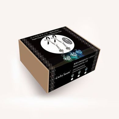 Затискачі для сосків Liebe Seele Glow-in-dark Nipple Clamps Green SX1682 фото
