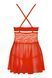 Бебі-дол Obsessive 838-BAB-3 babydoll & thong red 2XL/3XL SX1121 фото 4