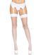 Панчохи-сітка зі швом Leg Avenue Backseam Thigh Highs White, one size SO7975 фото 1