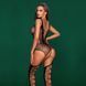 Бодістокінг JSY 7960 з імітацією панчіх One Size Black, декольте, бічні вирізи, відкритий доступ SO6889 фото 3