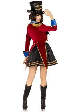 Костюм циркачки Leg Avenue Ringmaster Costume S, сукня, капелюх SO9193 фото