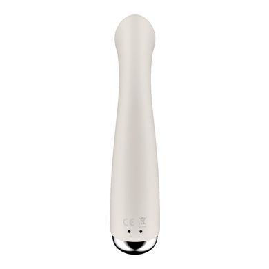 Вібратор з ротацією Satisfyer Spinning G-Spot 1 Beige, плоский майданчик для стимуляції точки G SX0557 фото