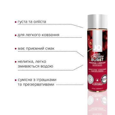 Змазка на водній основі JO H2O &mdash; Cherry Burst (120 мл) без цукру, рослинний гліцерин SO1670 фото